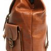 Mochila de piel color marron 100 % vacuno - Imagen 4