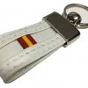Llavero de piel bandera españa