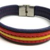 Pulsera Cuero España Azul Marino - Imagen 2