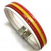 Pulsera Cuero España Blanco