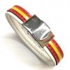 Pulsera Cuero España Blanco - Imagen 3