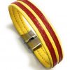 Pulsera Cuero Bandera de Catalunya