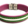Pulsera Cuero Andalucía Rosa - Imagen 2