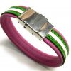 Pulsera Cuero Andalucía Rosa - Imagen 3