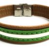 Pulsera Cuero Andalucía Marrón Claro - Imagen 2