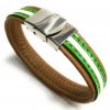Pulsera Cuero Andalucía Marrón Claro - Imagen 3
