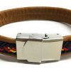Pulsera Cuero España Trenzada Marrón - Imagen 3