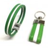 Pack Pulsera + Llavero De Piel Bandera Andalucía
