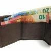 Monedero pequeño billetes y monedas marrón - Imagen 3