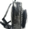 mochila de piel color negro - Imagen 4